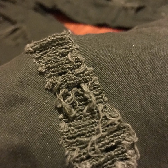 Green Ripped Pants - Picture 2 of 8